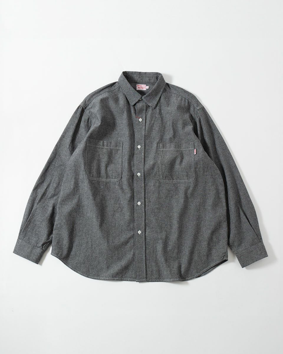 ビッグマック シャンブレー シャツ BIGMAC BM25SS001-2 メンズ デニム ビッグマック シャンブレー シャツ BIGMAC BM25SS001-2 メンズ デニム
