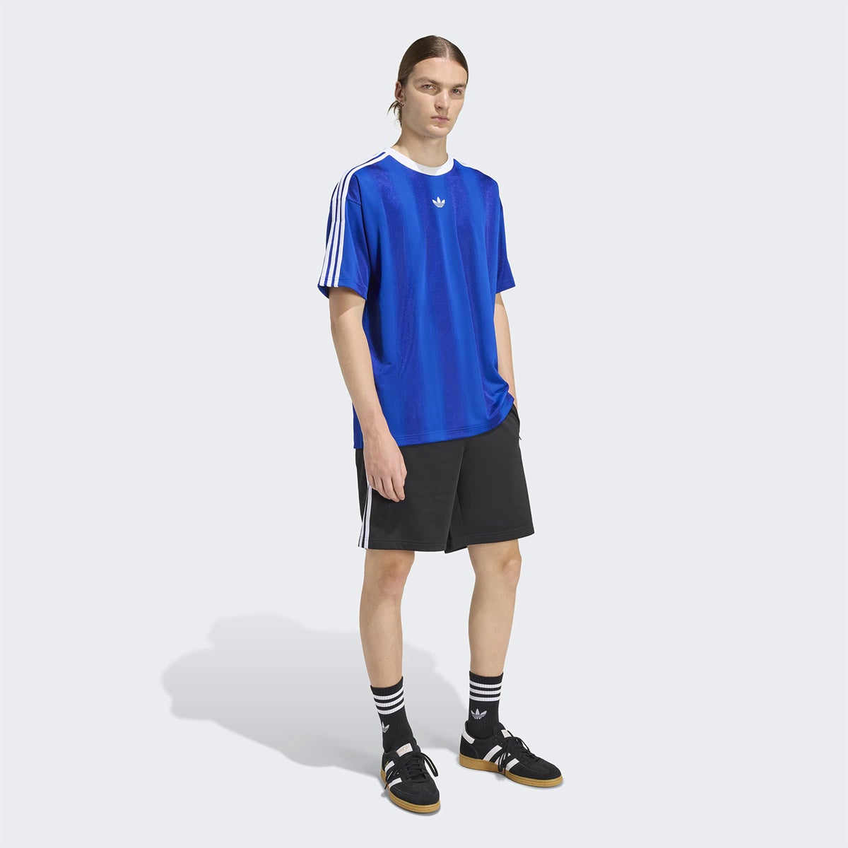 adidas　ゲームシャツ　サイズL-O  日本製 白タグ アディダス Tシャツ アディカラー ジャカード ジャージー adidas