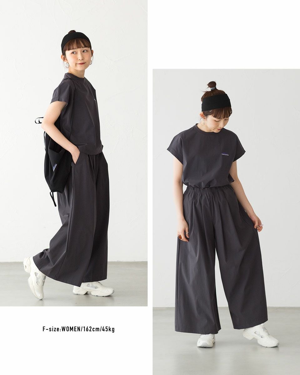 サウザンドマイル フレンチ スリーブ シャツ＆ワイドパンツ バッグ付き