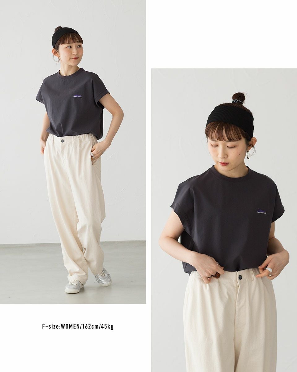 サウザンドマイル フレンチ スリーブ シャツ＆ワイドパンツ バッグ付き