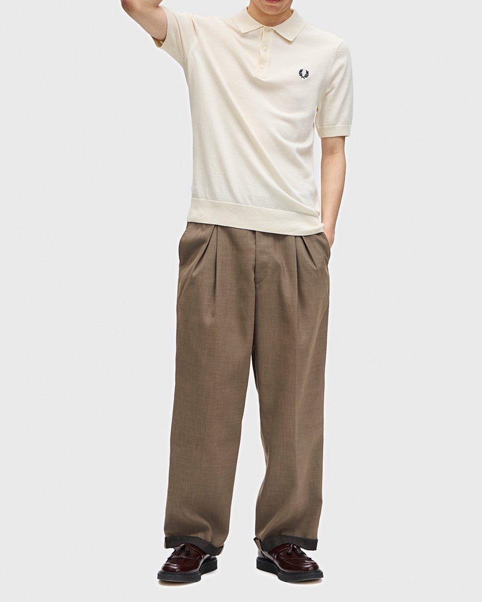 フレッドペリー コットン ニット ポロシャツ FRED PERRY K9725 メンズ