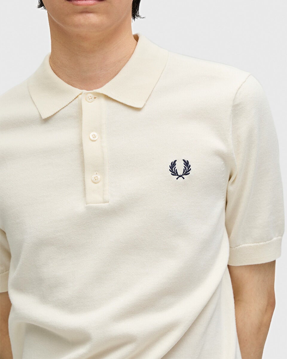 フレッドペリー コットン ニット ポロシャツ FRED PERRY K9725 メンズ