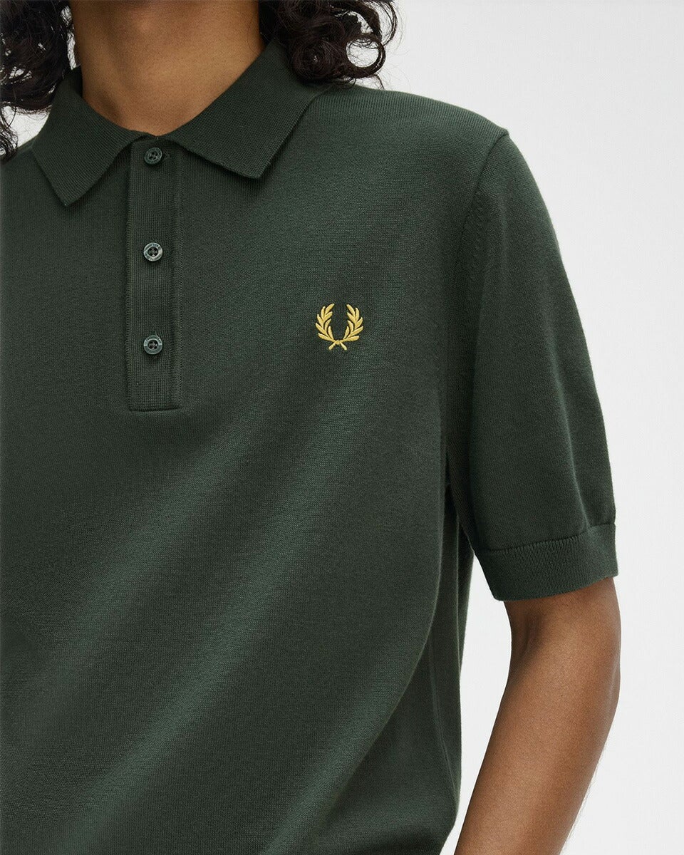 フレッドペリー コットン ニット ポロシャツ FRED PERRY K9725 メンズ