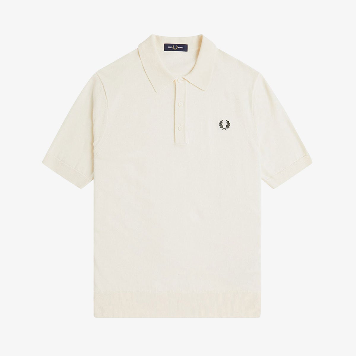 イタリア製 フレッドペリー コットンニット ポロシャツ　クリーニング済み フレッドペリー コットン ニット ポロシャツ FRED PERRY K9725 メンズ