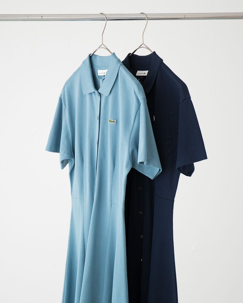 ラコステ 鹿の子地 シャツドレス LACOSTE EF9621-99 レディース