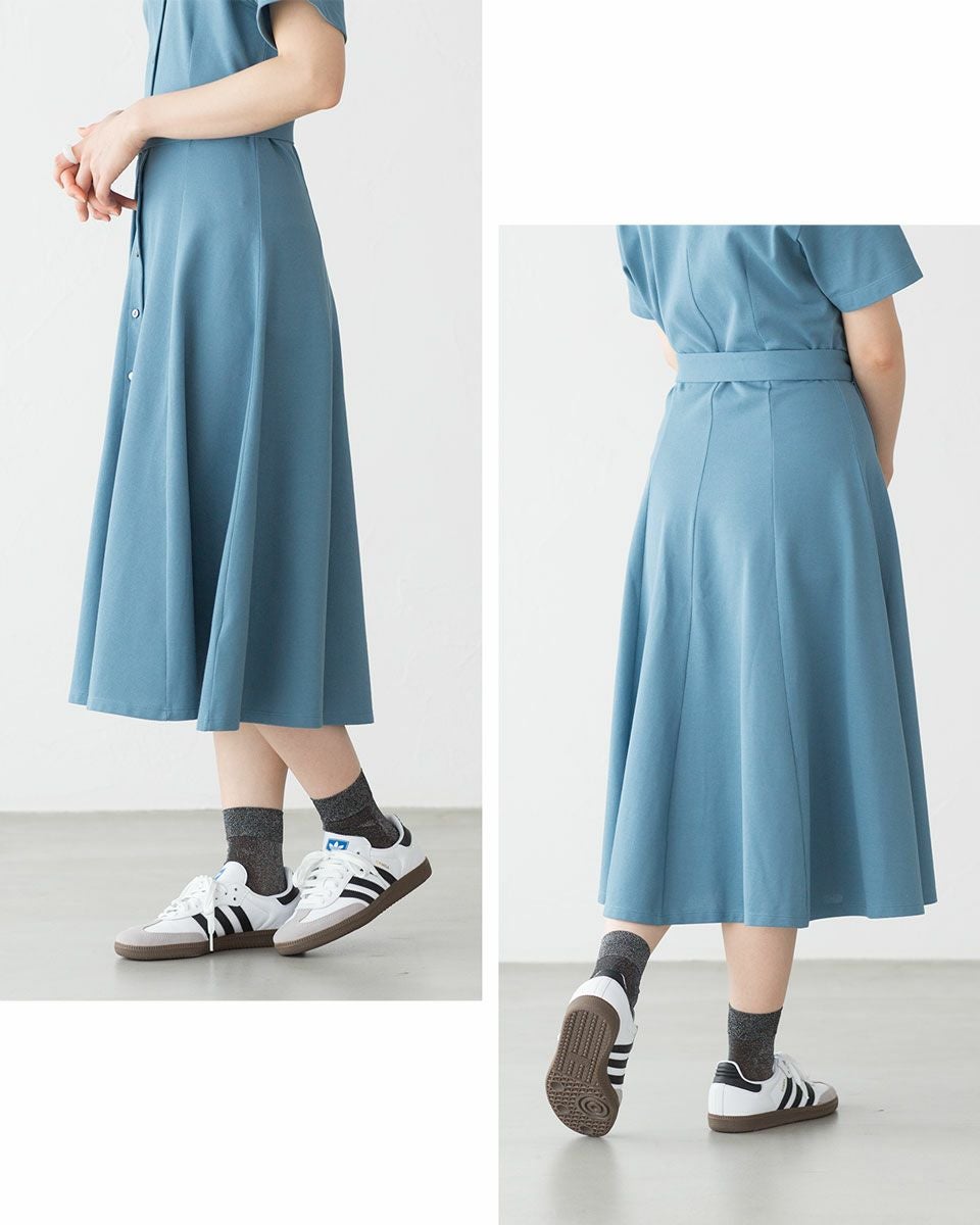 ラコステ 鹿の子地 シャツドレス LACOSTE EF9621-99 レディース