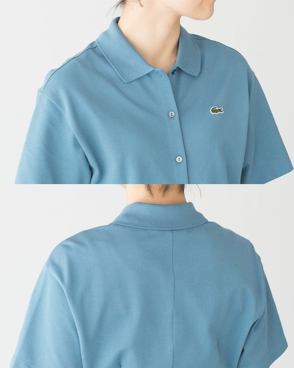 ラコステ 鹿の子地 シャツドレス LACOSTE EF9621-99 レディース ラコステ 鹿の子地 シャツドレス LACOSTE EF9621-99 レディース
