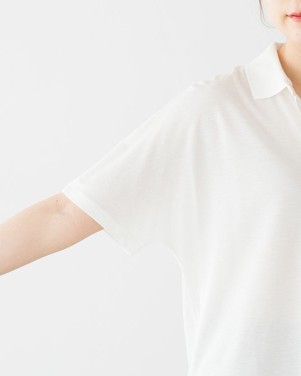 ラコステ スキッパー ネック ポロシャツ LACOSTE PF1123-10レディース