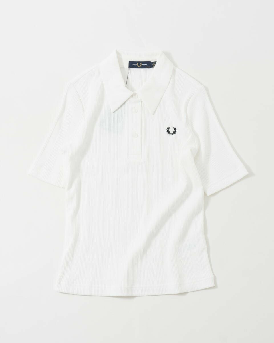 フレッドペリー リブ ポロ シャツ 半袖 FRED PERRY G9169 レディース
