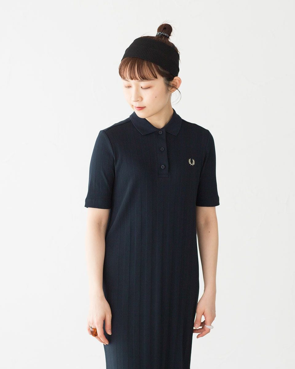 フレッドペリー リブ ポロ シャツ ドレス D9169 FRED PERRY レディース