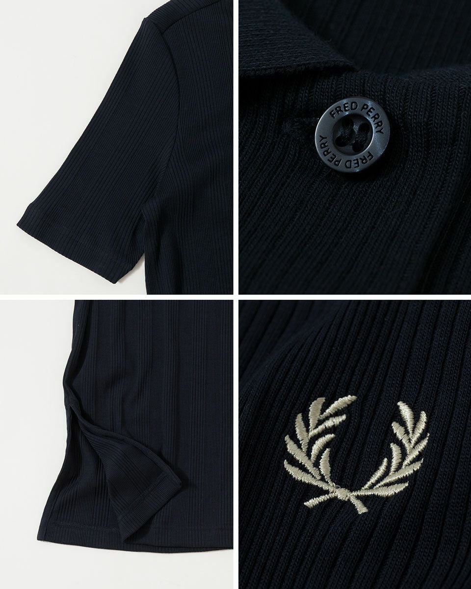 フレッドペリー リブ ポロ シャツ ドレス D9169 FRED PERRY レディース