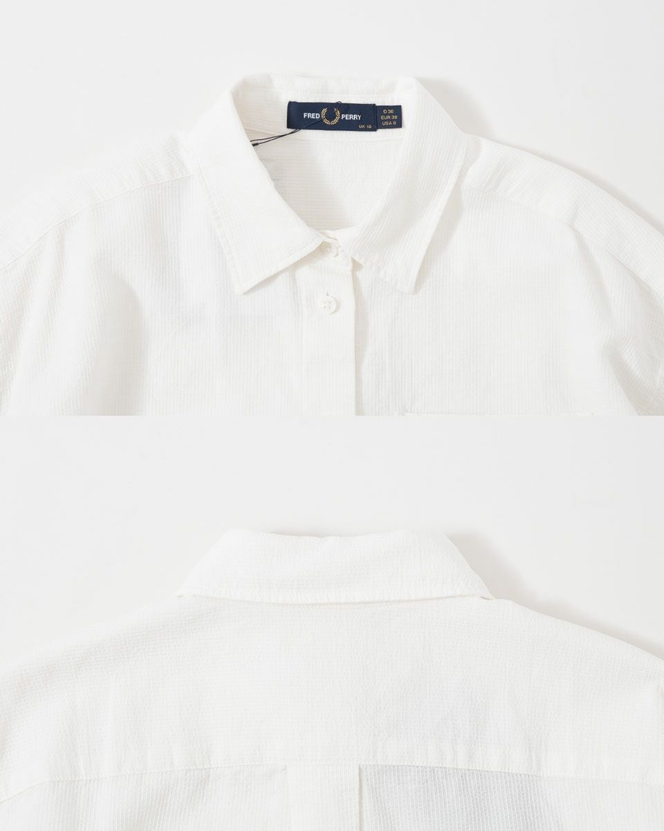 フレッドペリー シアサッカー シャツ FRED PERRY G9179 レディース
