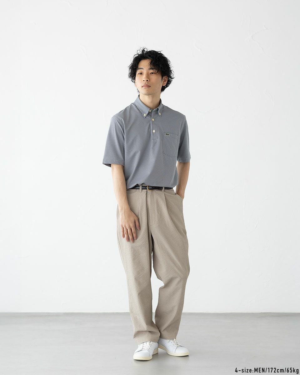 ラコステ マイクロチェック ポロシャツ LACOSTE PH6364-99 メンズ