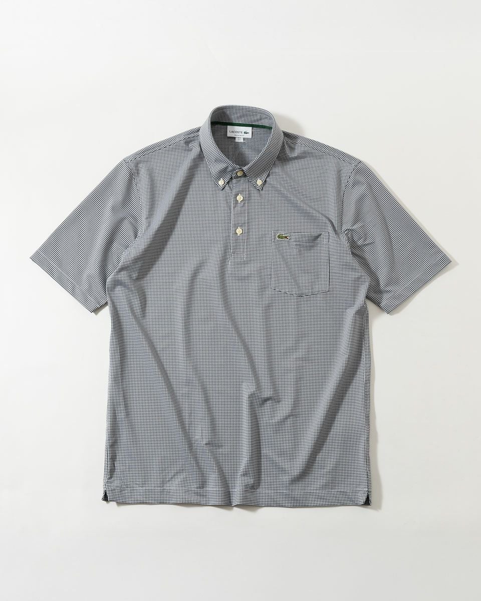 ラコステ マイクロチェック ポロシャツ LACOSTE PH6364-99 メンズ
