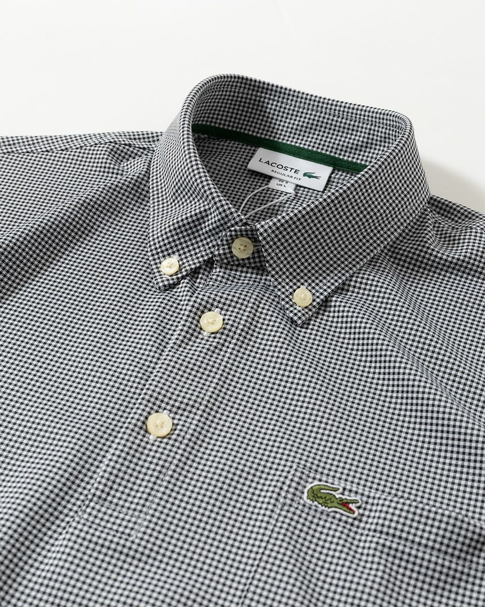 ラコステ マイクロチェック ポロシャツ LACOSTE PH6364-99 メンズ