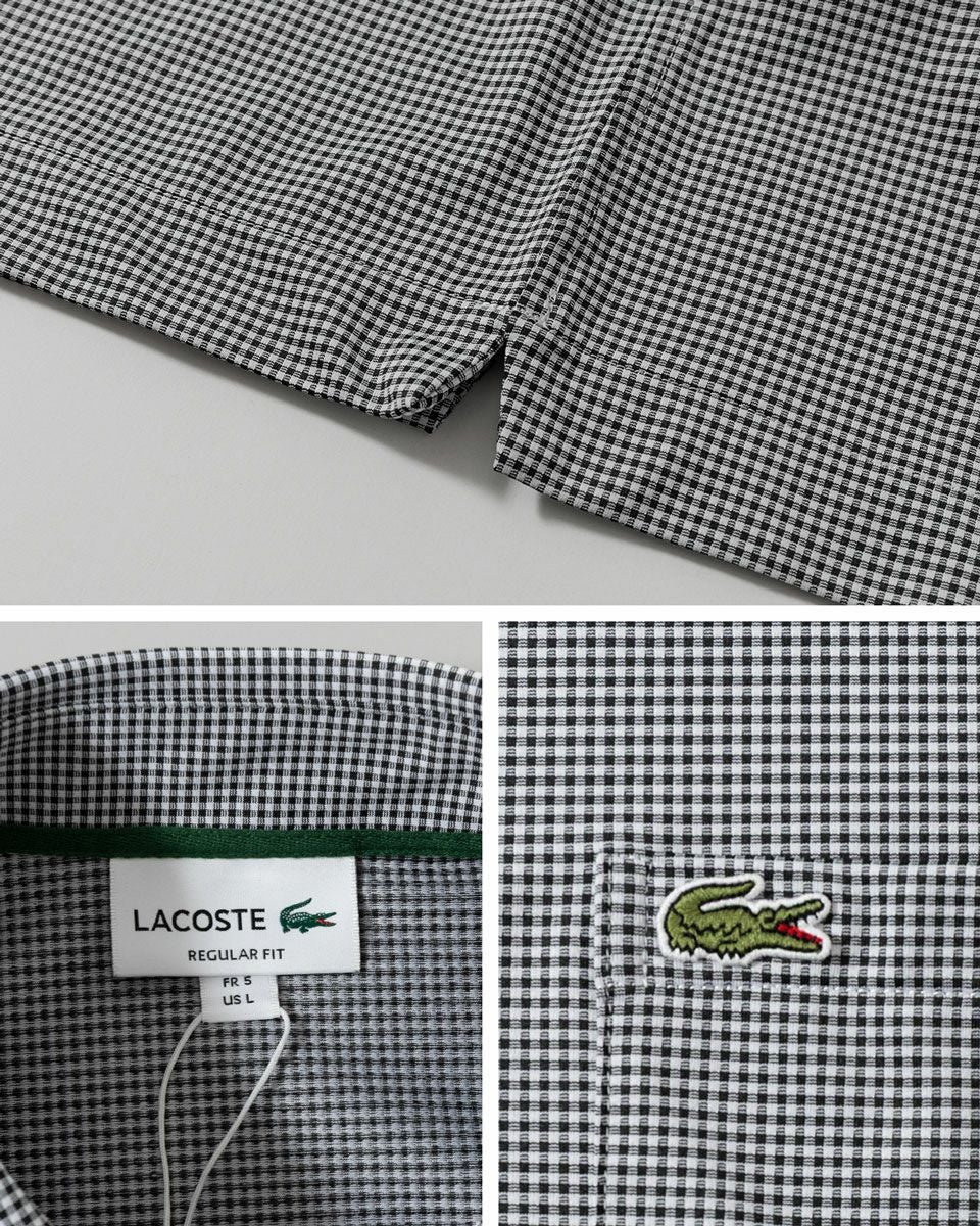 ラコステ マイクロチェック ポロシャツ LACOSTE PH6364-99 メンズ