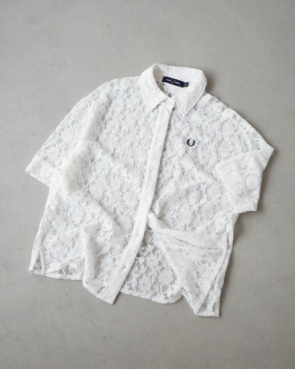 フレッドペリー 総レース シアー シャツ FRED PERRY G9170 レディース