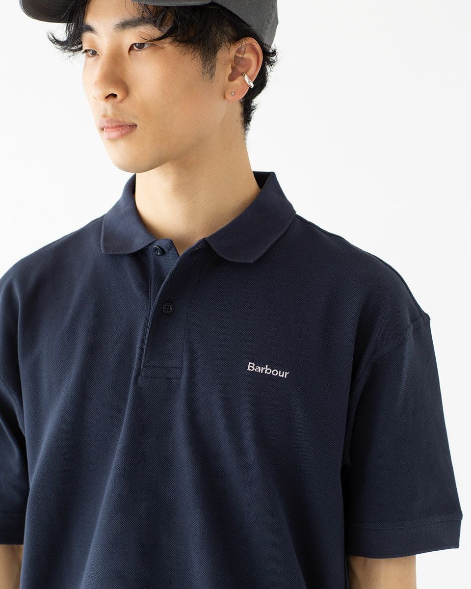 バブアー ヘクサム オーバーサイズド ポロシャツ Barbour MML1469