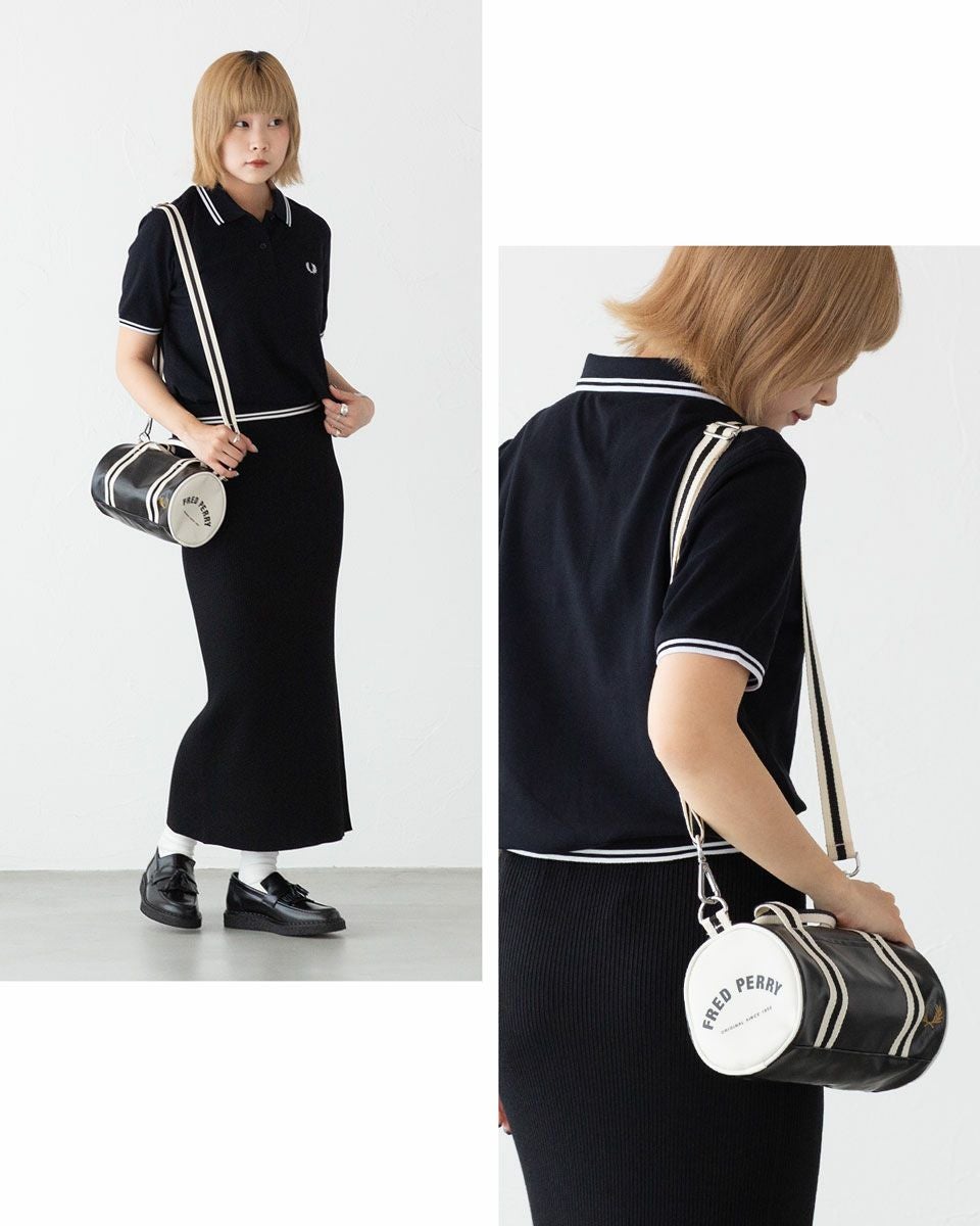 フレッドペリー FRED PERRY クラシック ミニ バレルバッグ L9256