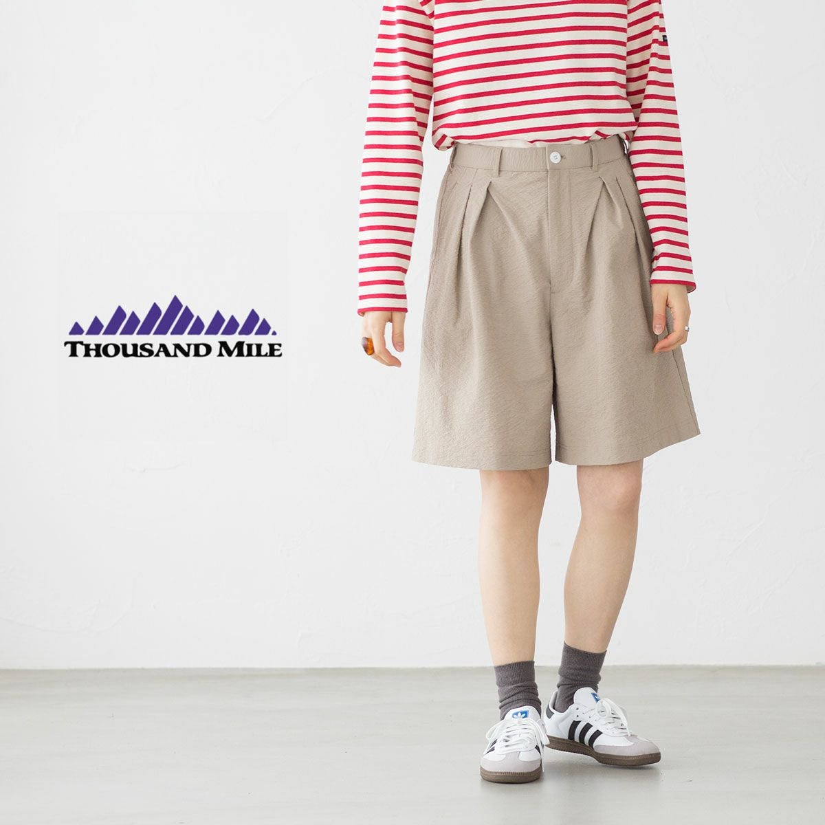 サウザンドマイル タック ショートパンツ ハーフパンツ TM251SS00162