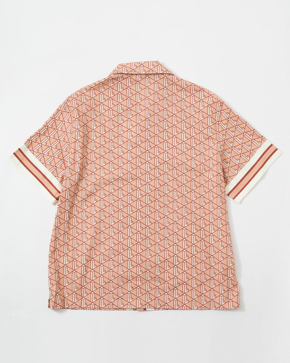 ラコステ モノグラム オープンカラー シャツ LACOSTE CH9094-10 メンズ