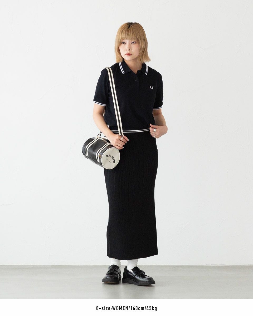 フレッドペリー ティップド リブ ニット スカート FRED PERRY E9107