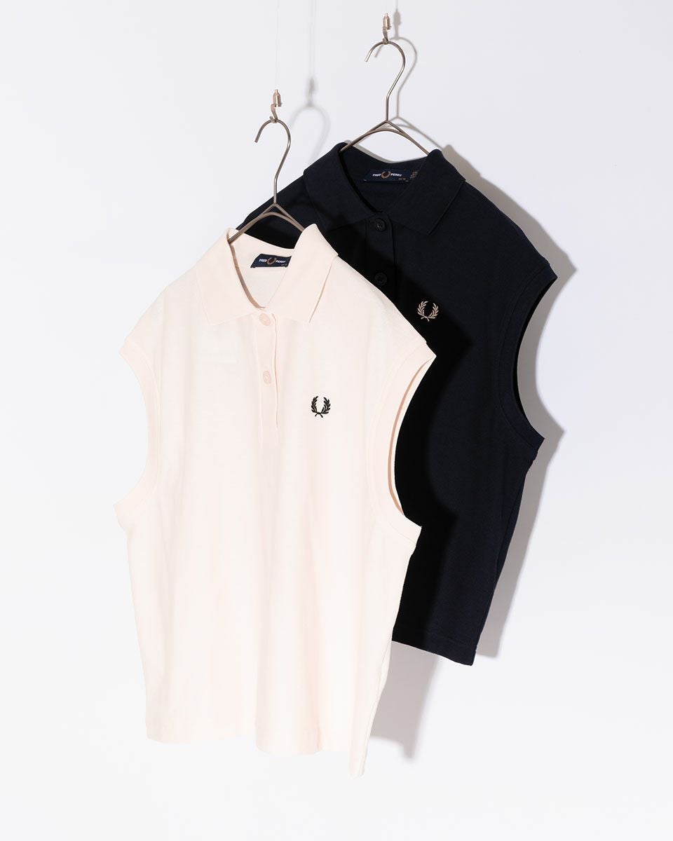フレッドペリー スリーブレス ピケ シャツ FRED PERRY G9185