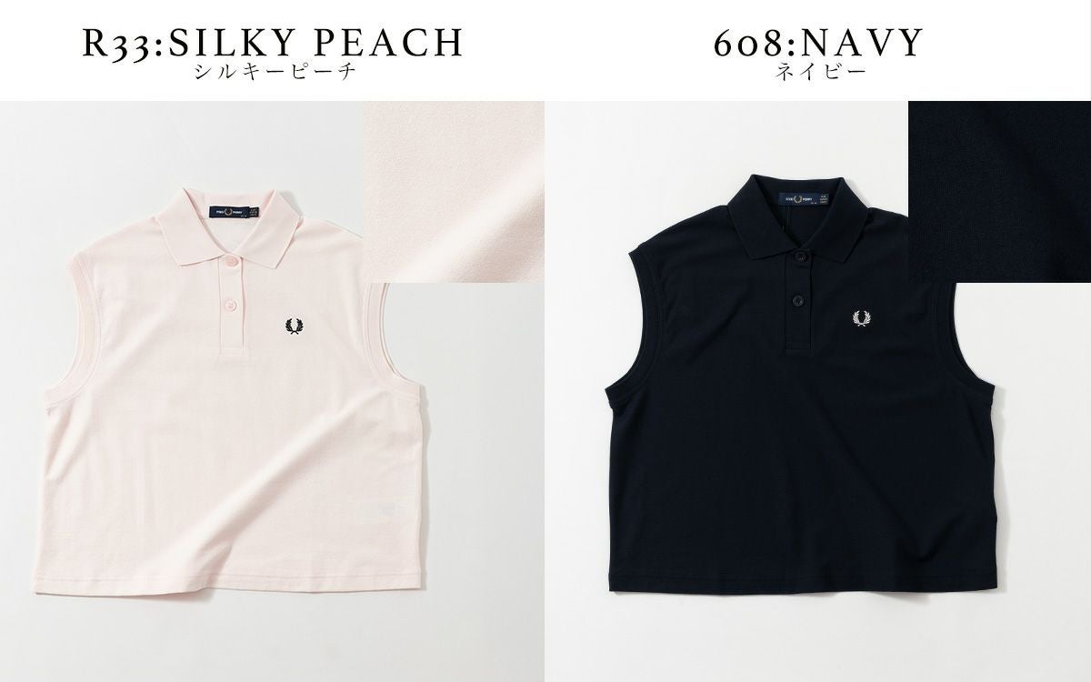 フレッドペリー スリーブレス ピケ シャツ FRED PERRY G9185