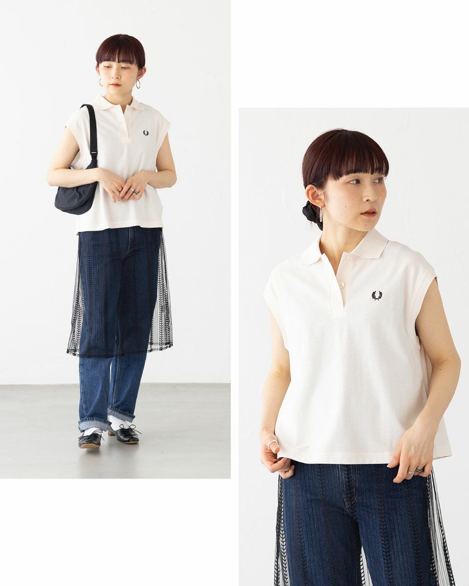 フレッドペリー スリーブレス ピケ シャツ FRED PERRY G9185