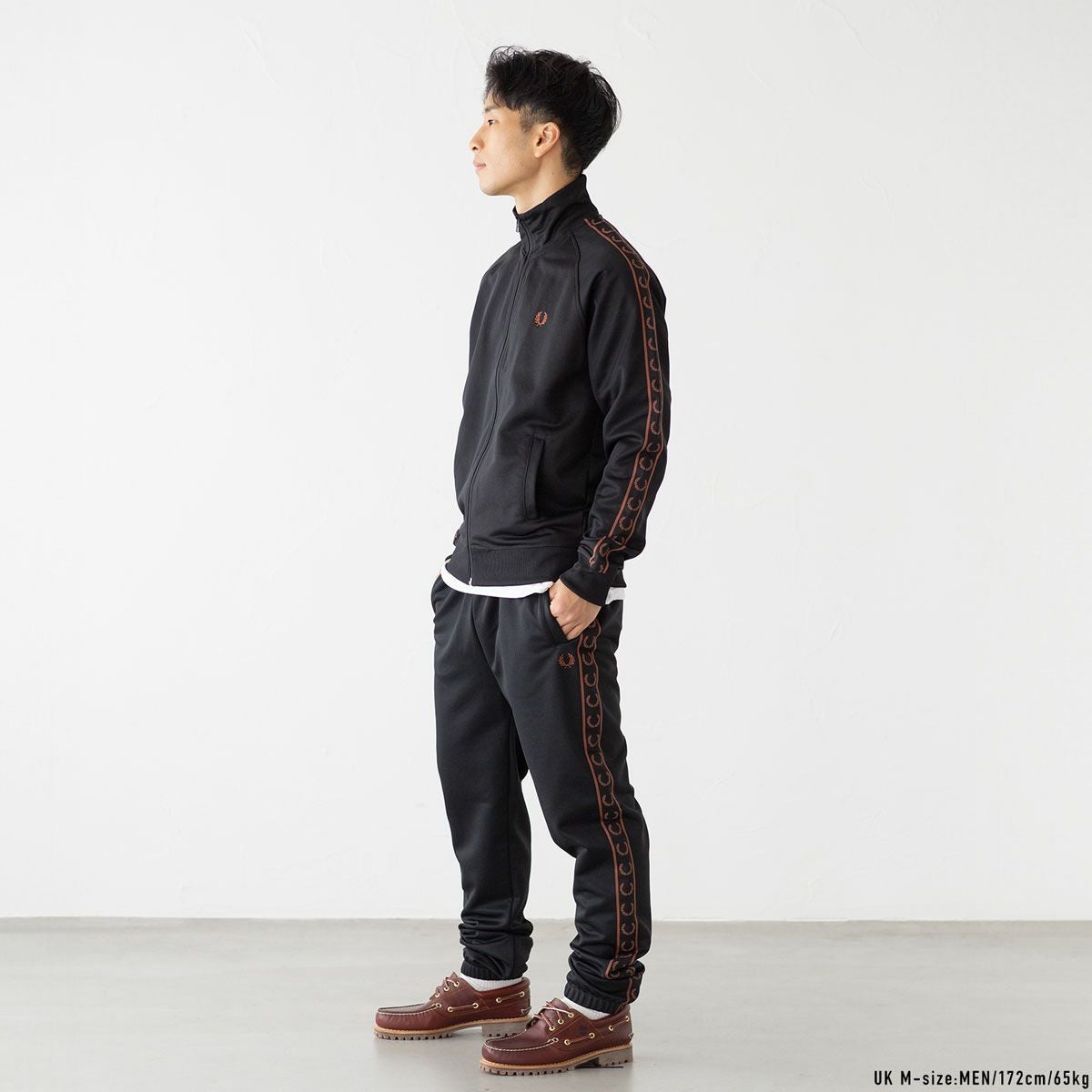 フレッドペリー FRED PERRY コントラスト テープ トラックパンツ T5507