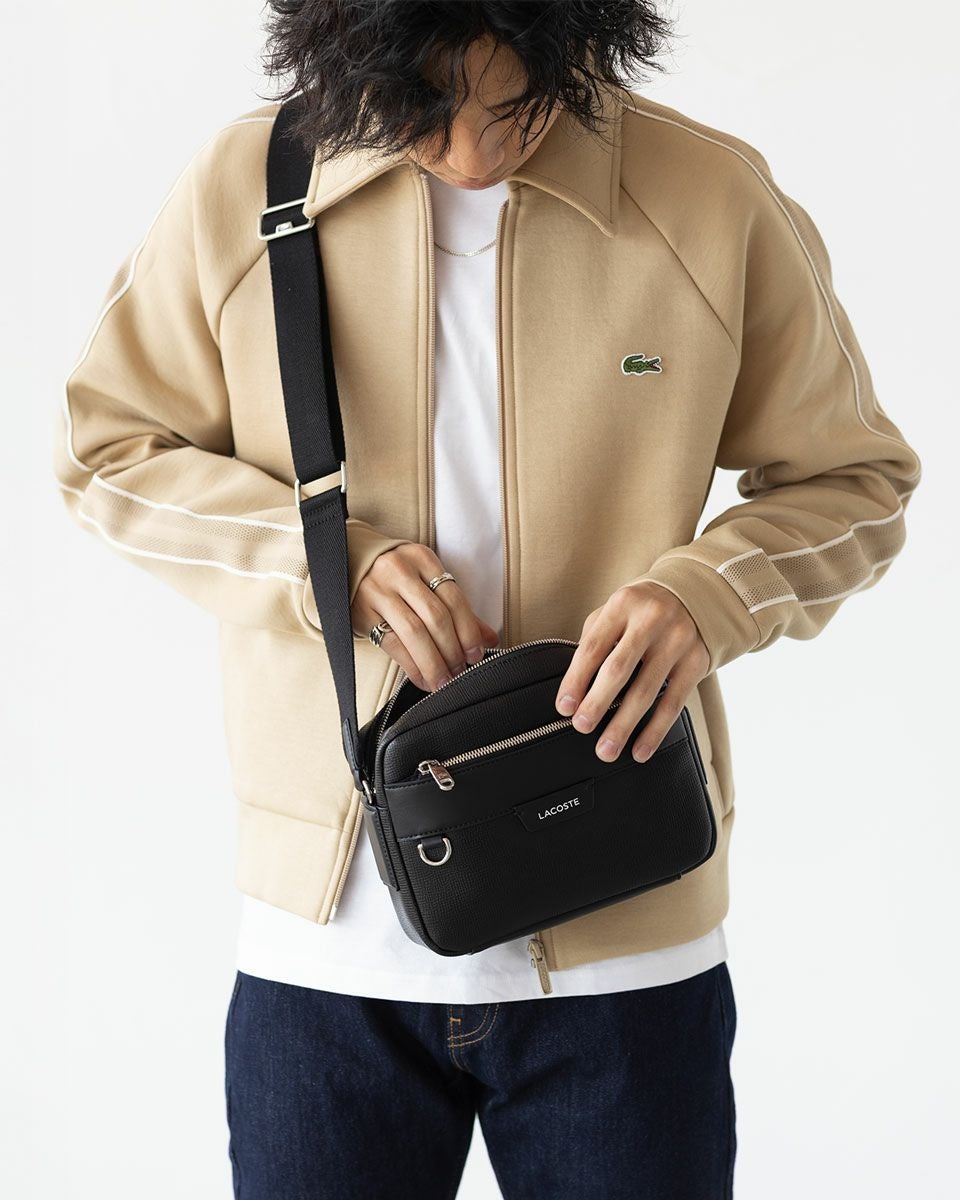 ラコステ オシアン レザー レポーター バッグ LACOSTE NH5048OI ユニ
