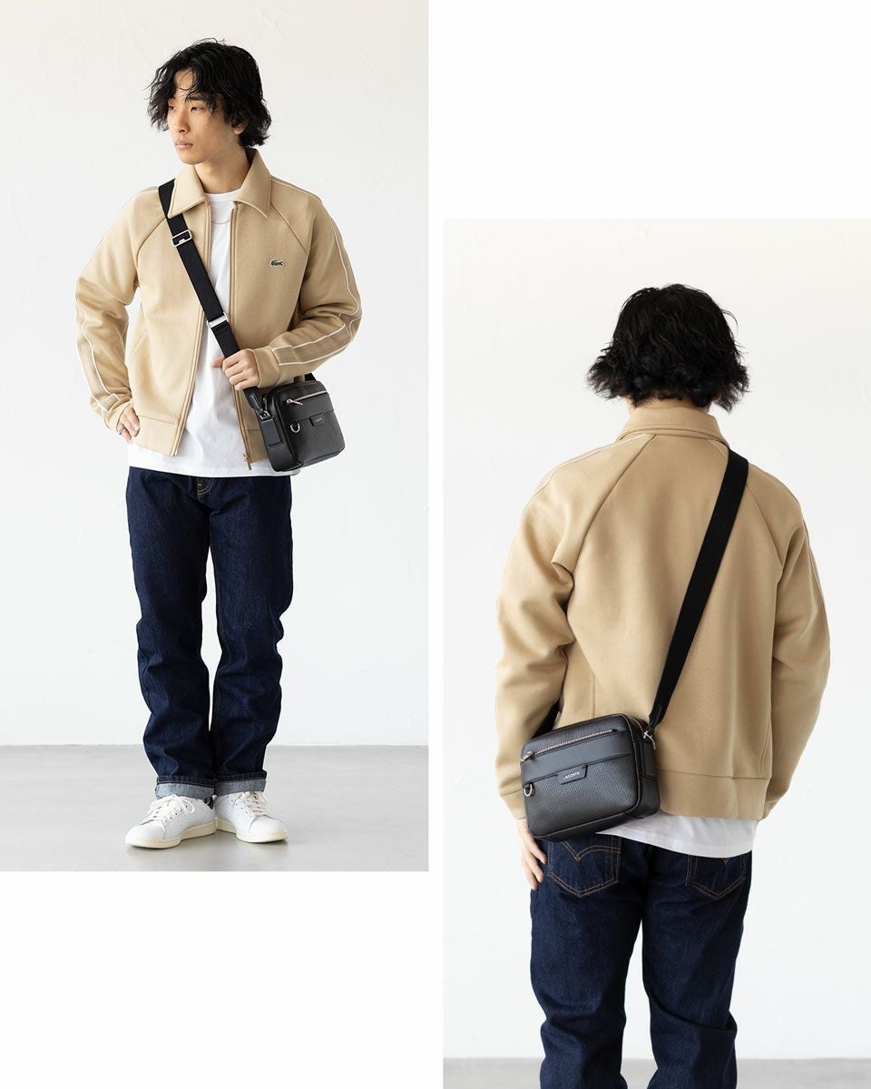 ラコステ オシアン レザー レポーター バッグ LACOSTE NH5048OI ユニ