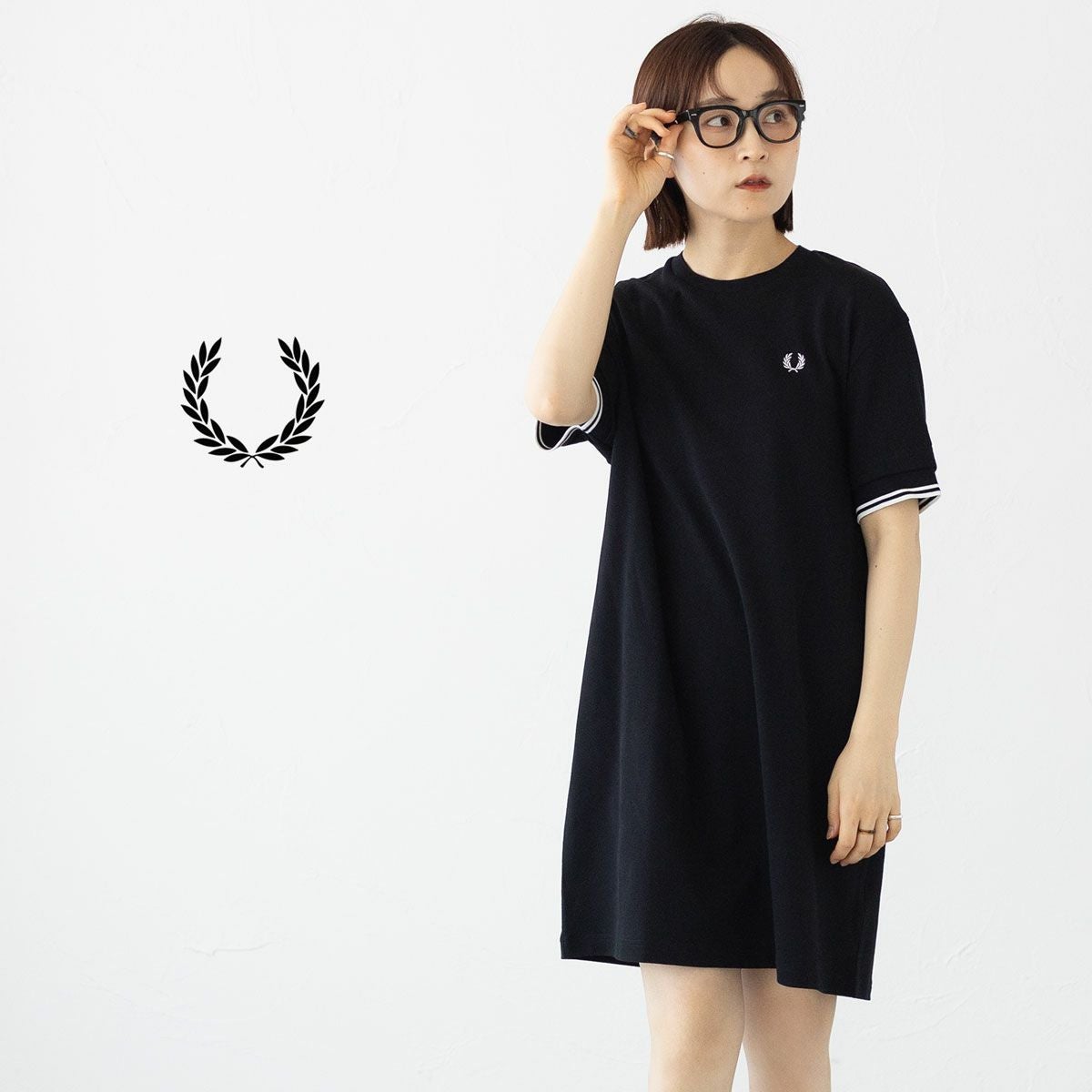 フレッドペリー ツインティップ Tシャツ ワンピース D9167 FRED PERRY
