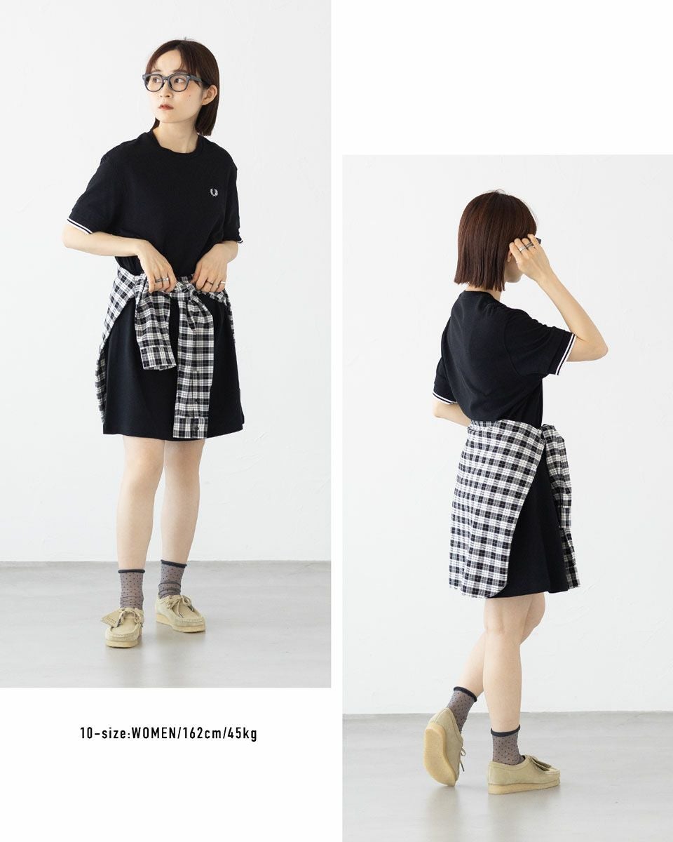 フレッドペリー ツインティップ Tシャツ ワンピース D9167 FRED PERRY