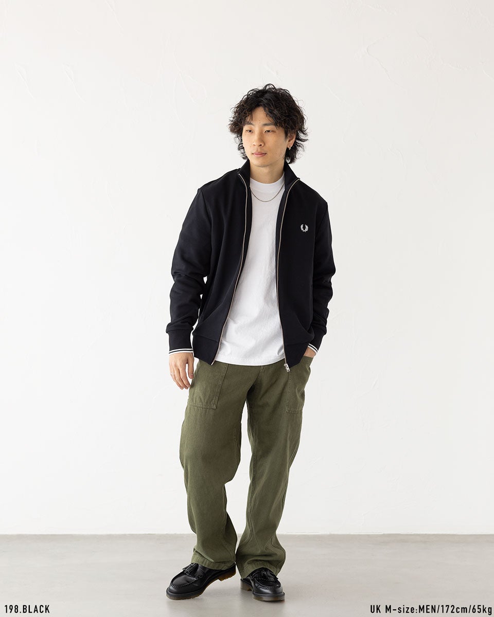 フレッドペリー FRED PERRY ジップスルー スウェット シャツ J1327