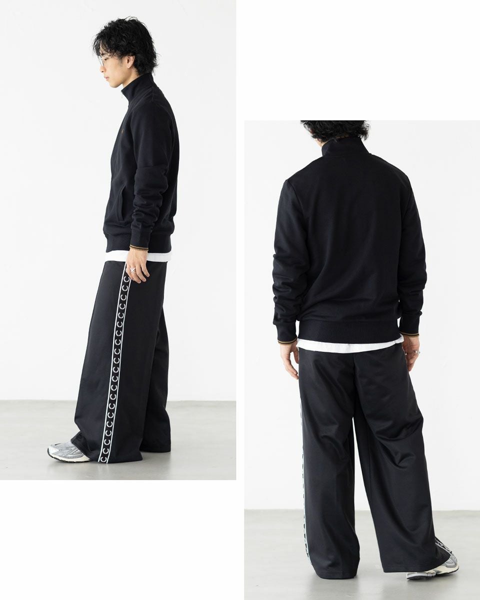 フレッドペリー ジャージ FRED PERRY テープド ワイド トラックパンツ