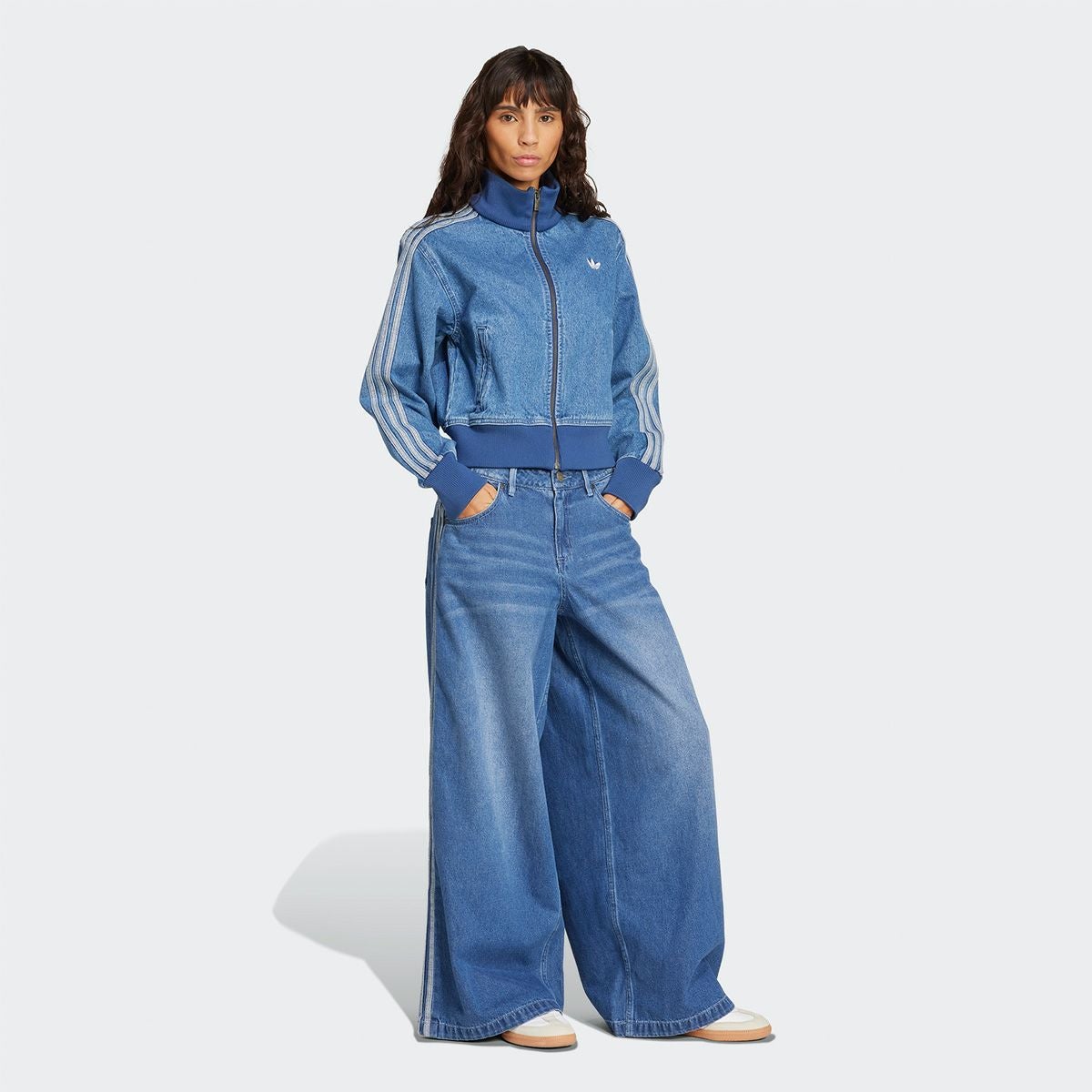 adidas　デニム　トレーナー adidas（アディダス） トレーナー スウェット スウェット ジップアップ