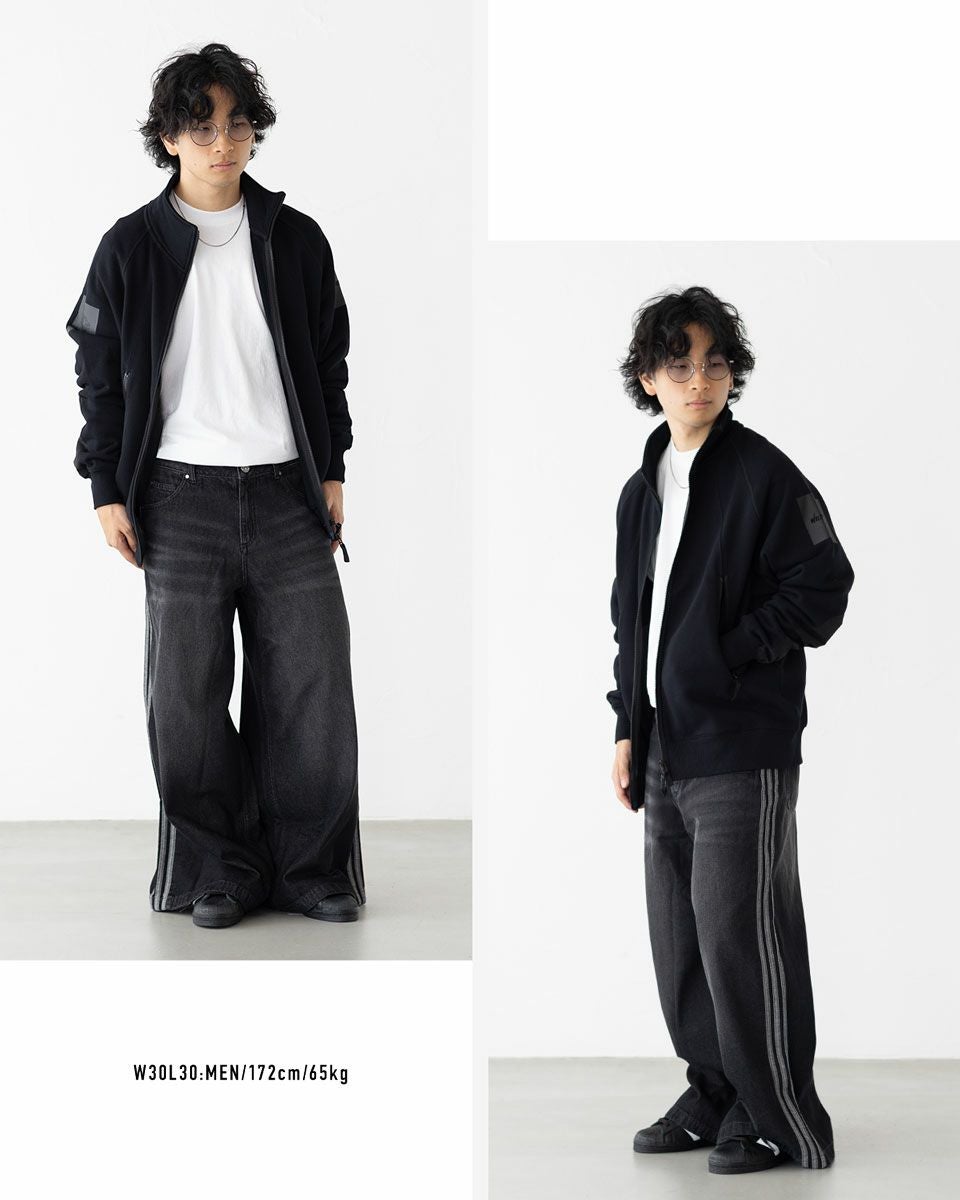 アディダス デニム ワイドパンツ adidas Originals アディカラー