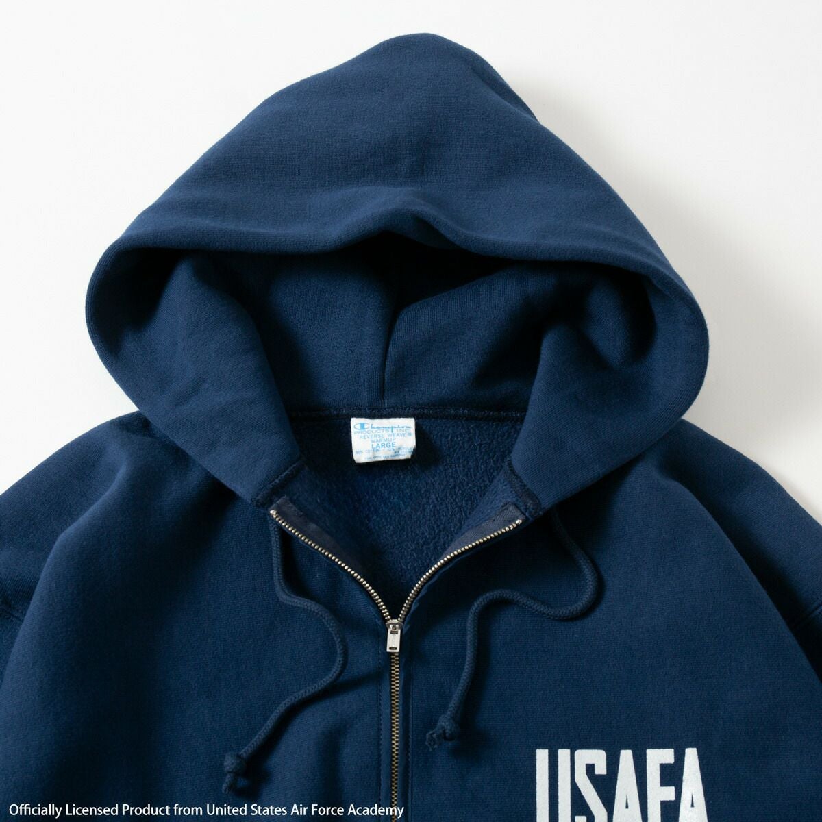 チャンピオン USAFA リバースウィーブ ハーフジップ フーデッド