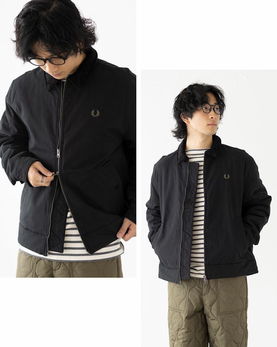 フレッドペリー FRED PERRY コットン カバン ジャケット J8535 中綿