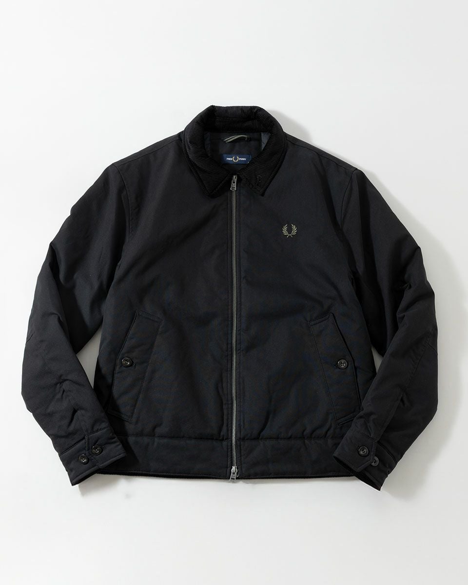 フレッドペリー FRED PERRY コットン カバン ジャケット J8535 中綿 フレッドペリー FRED PERRY コットン カバン ジャケット J8535 中綿