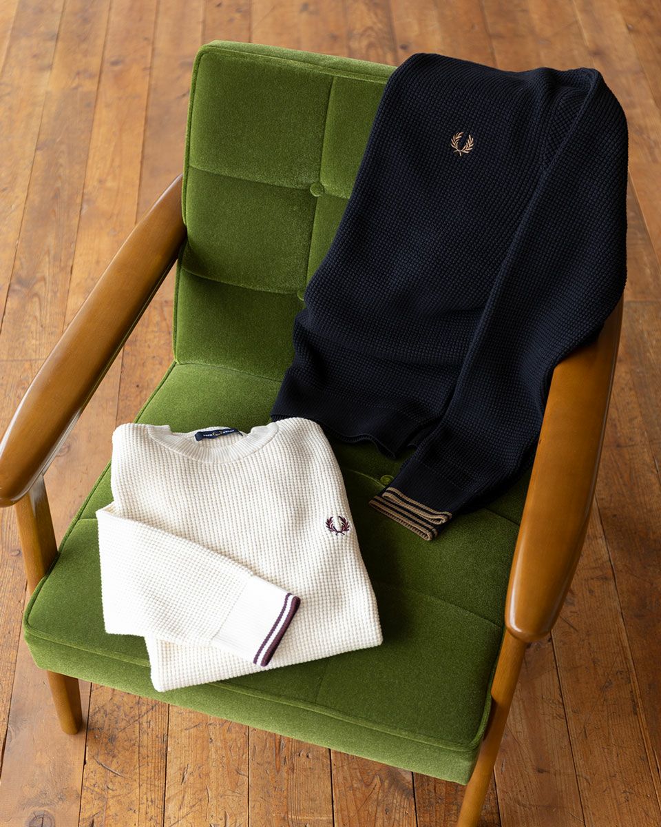 フレッドペリー FRED PERRY ワッフル ステッチ ジャンパー K6507