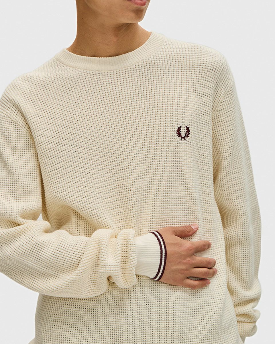 フレッドペリー FRED PERRY ワッフル ステッチ ジャンパー K6507