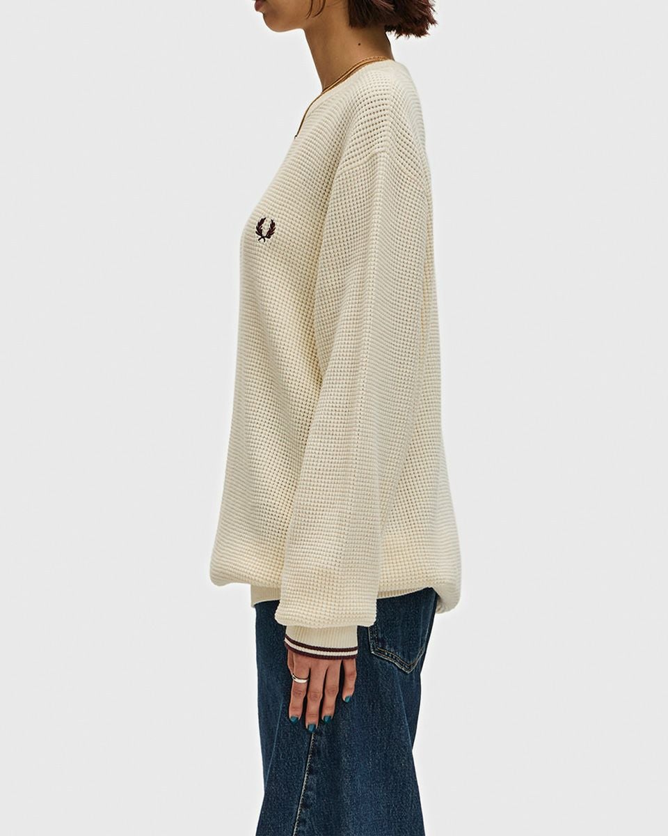 フレッドペリー FRED PERRY ワッフル ステッチ ジャンパー K6507