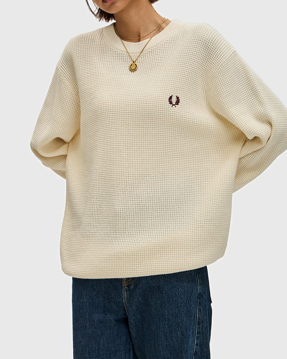 【値下げ】フレッドペリー　襟付きニット　七分丈 FRED PERRY - 【値下げ】フレッドペリー 襟付きニット 七分丈の通販 by