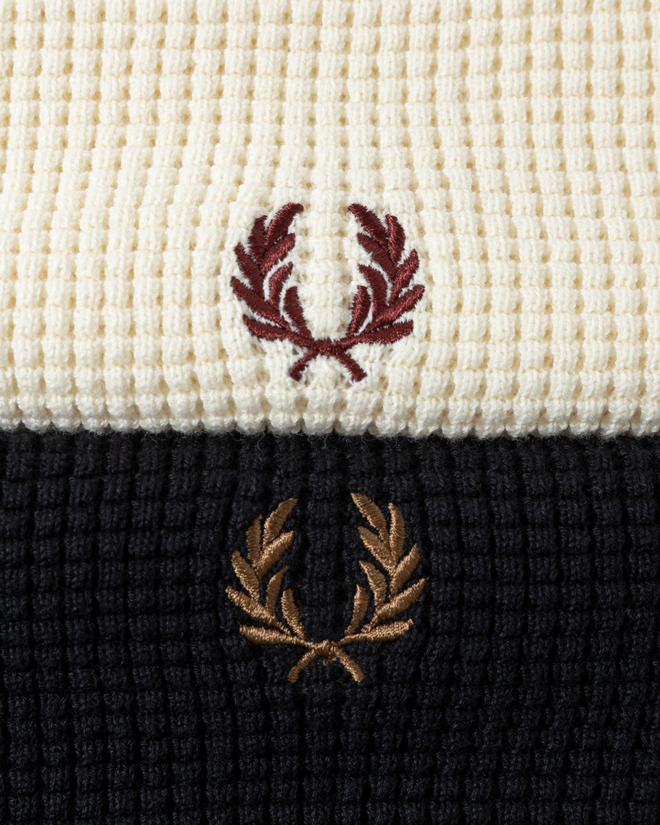 フレッドペリー ワッフル ステッチ ジャンパー FRED PERRY K6507