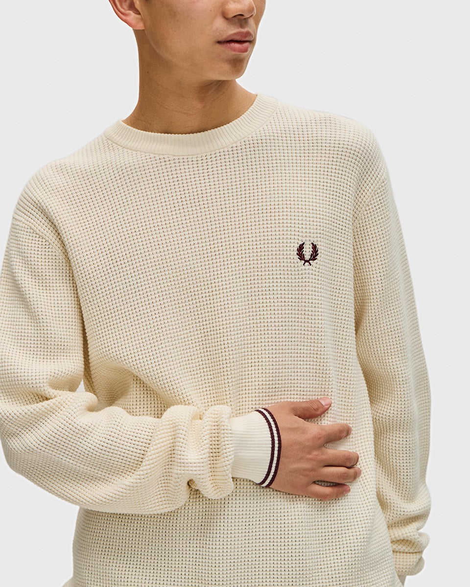 フレッドペリー ワッフル ステッチ ジャンパー FRED PERRY K6507