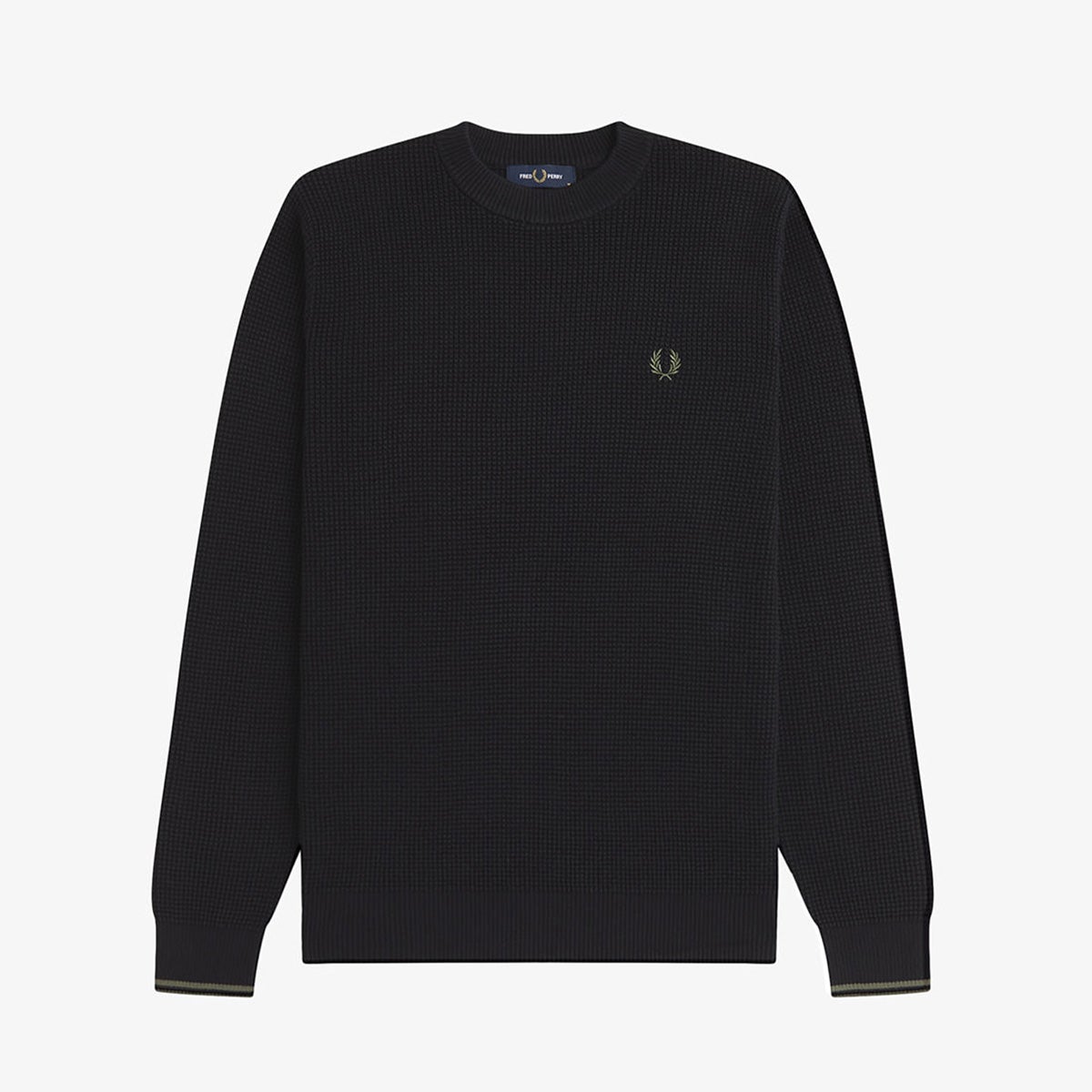 フレッドペリー ワッフル ステッチ ジャンパー FRED PERRY K6507