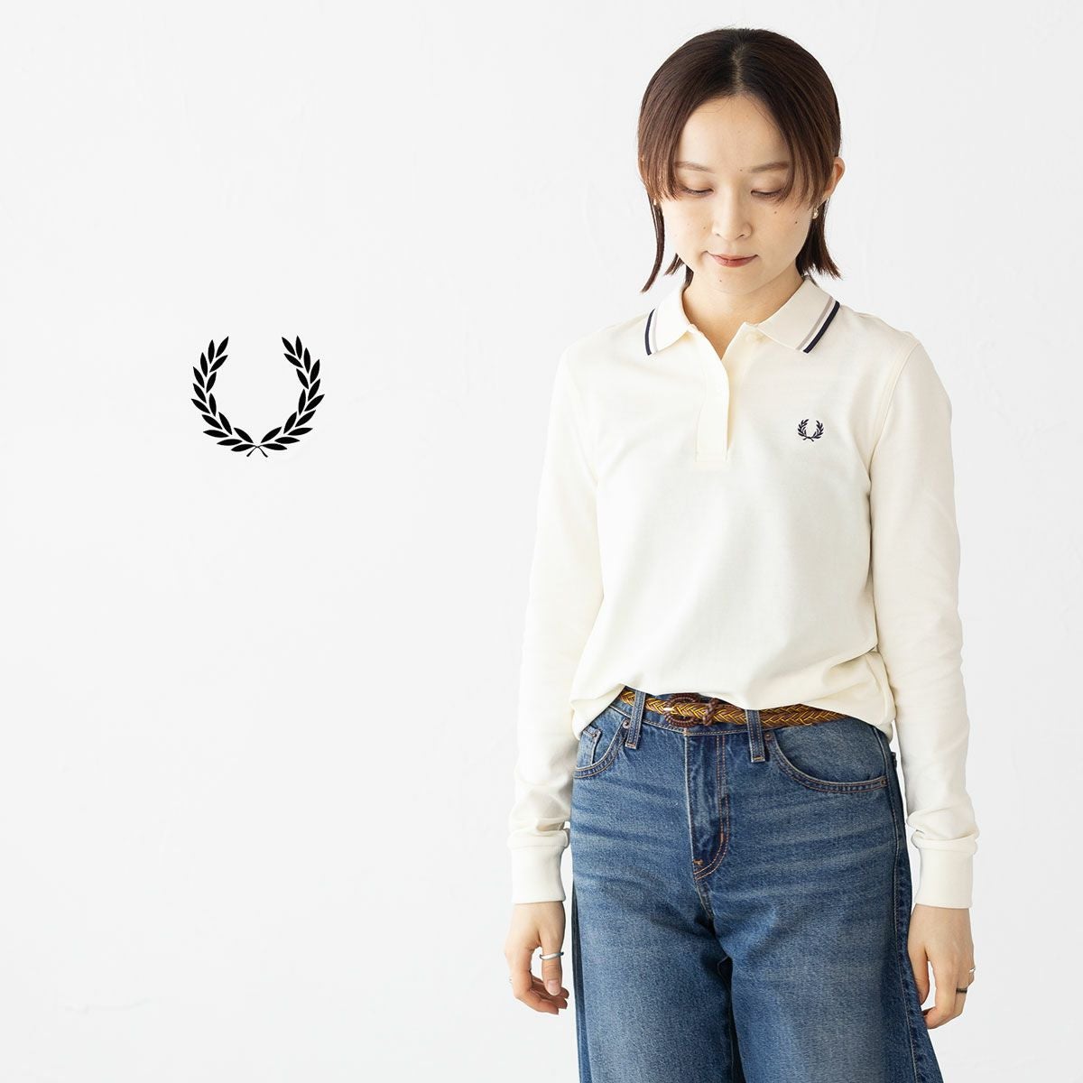 フレッドペリー 長袖 ポロシャツ FRED PERRY G3636 レディース