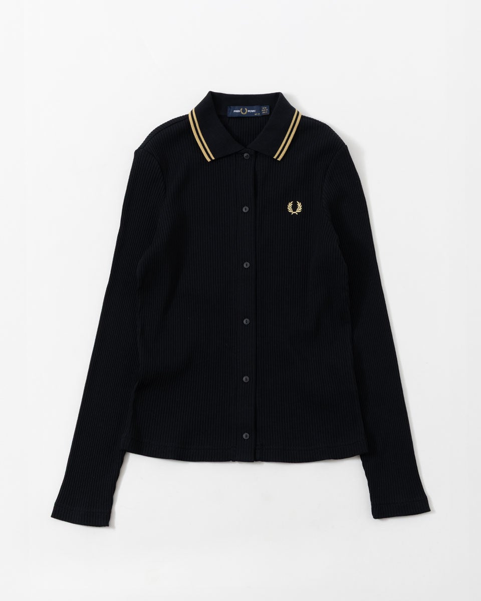 フレッドペリー ボタンスルー リブ ポロシャツ FRED PERRY G2169